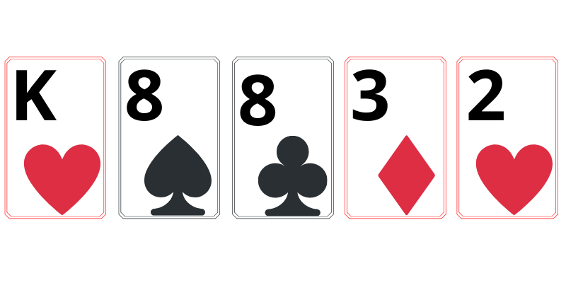 poker combinations in Lithuanian - Pair