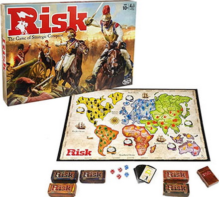 Stalo žaidimas Risk - visi komponentai