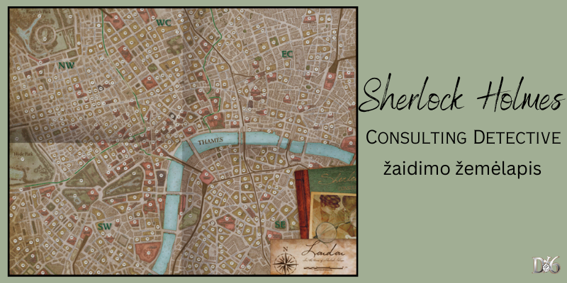 Sherlock-Holmes-konsultointi-etsivä-the-Baker-Street Irregulars-table-play-kartta