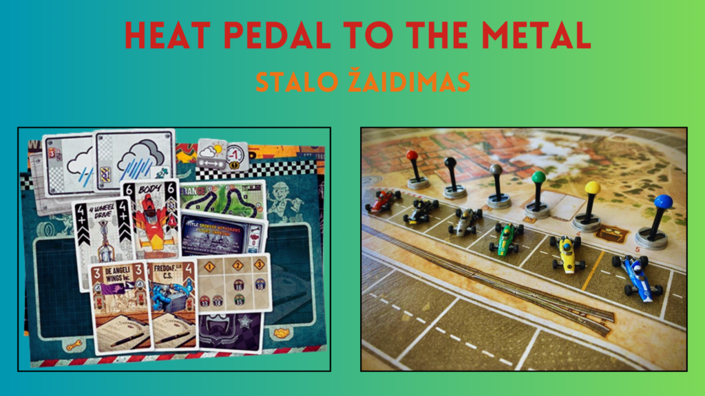 heat-pedal-to-the-metal-žaidimas-automobiliai-kortos